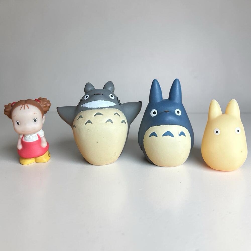 Studio Ghibli My Neighbor Totoro Finger Puppet Lot Nibariki Totoro Vinyl Figures